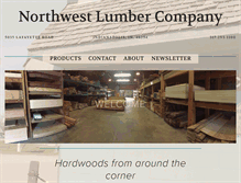 Tablet Screenshot of northwestlumberco.com